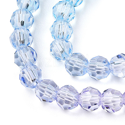 Transparent Glass Beads Strands GLAA-E036-07Q-1