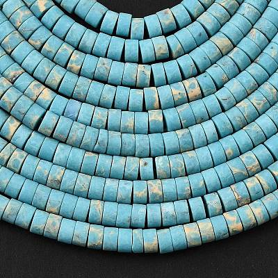 Dyed Synthetic Imperial Jasper Beads Strands G-Z089-A03-A-1