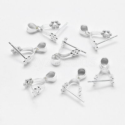 925 Sterling Silver Pendant Bails STER-E050-09S-1