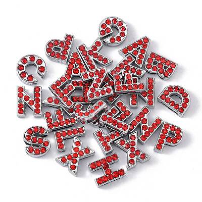 Alloy Rhinestone Slide Charms ALRI-TAC0003-16P-1