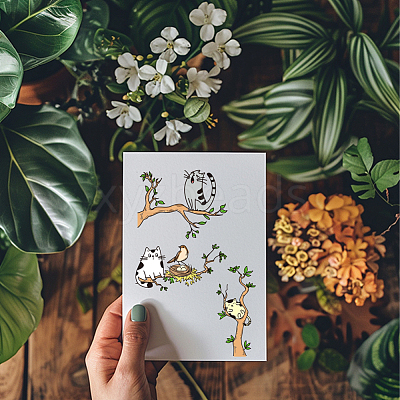 Rubber Clear Stamps DIY-WH0251-044-1