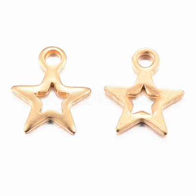 Ion Plating(IP) 304 Stainless Steel Charms X-STAS-H392-01G-1