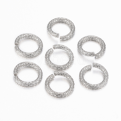 Tarnish Resistant 304 Stainless Steel Open Jump Rings STAS-K155-A-12P-1