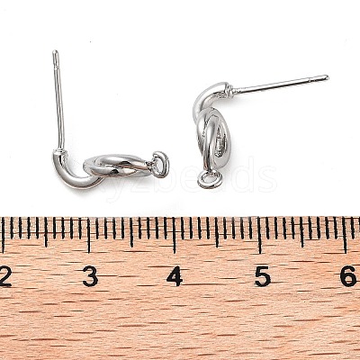 Brass Studs Earringss Finding KK-K364-10P-1