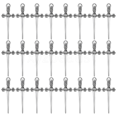 60Pcs Tibetan Style Alloy Pendants FIND-SC0023-91-1