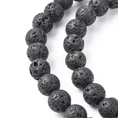 Natural Lava Rock Beads Strands X-G434-1A-1