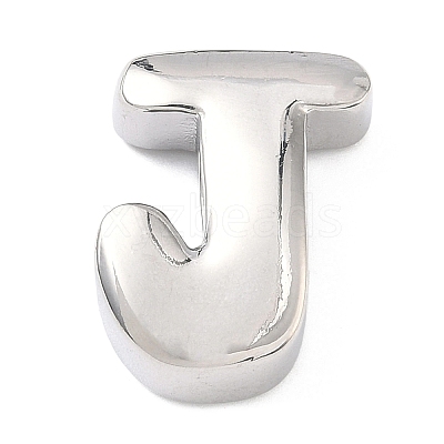 Brass Initial Beads KK-B167-27P-01J-1