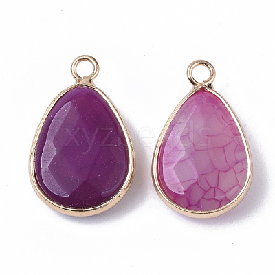 Natural Agate Pendants G-S359-013-1