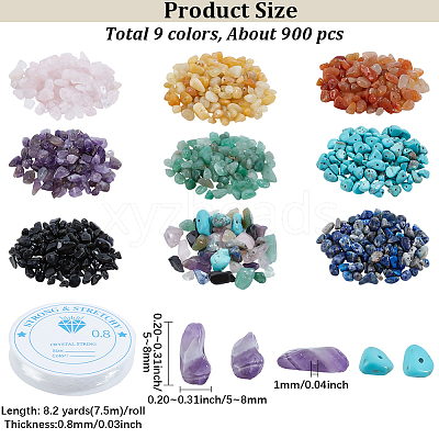 Gemstone Chip Beads G-PA0001-58-1