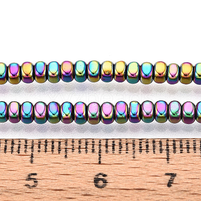 Electroplated Synthetic Non-magnetic Hematite Beads Strands G-T139-61F-1