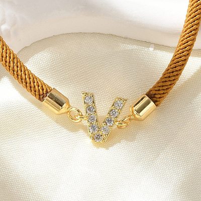 Adjustable Nylon Cord Bracelets BJEW-C096-01G-22-1