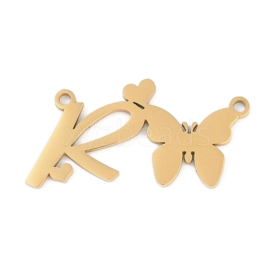 304 Stainless Steel Pendants STAS-L279-002G-R-1