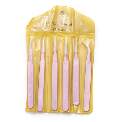 201 Stainless Steel Beading Tweezers Sets TOOL-F006-11B-1