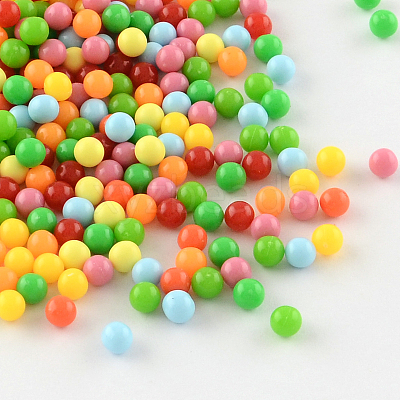 Round Acrylic Beads SACR-R889-12-1