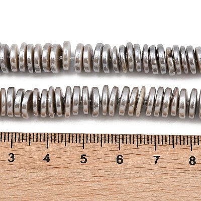 Electroplated Shell Pearl Beads Strands BSHE-B009-E01-2x7mm-A-1