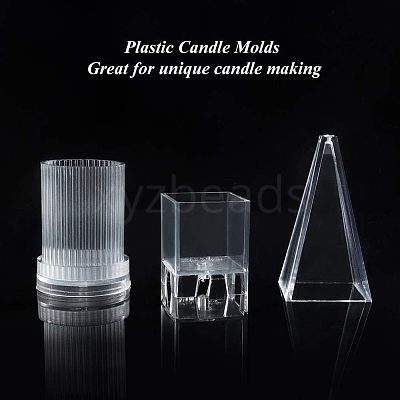 Plastic Candle Molds Sets AJEW-OC0001-06-1