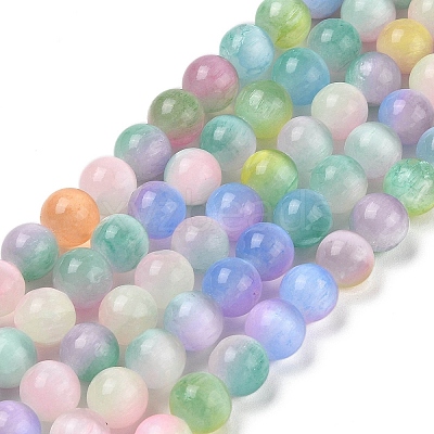 Natural Selenite Beads Strands G-Q162-A01-01C-01-1