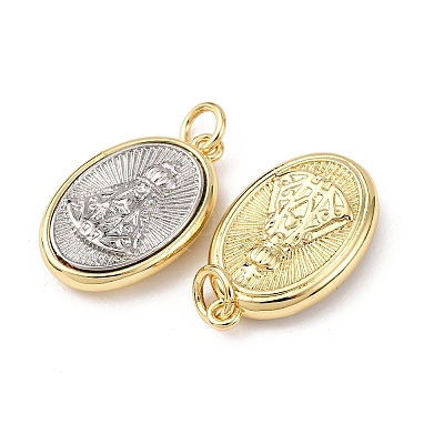 Brass Pendants KK-K408-02A-G-1