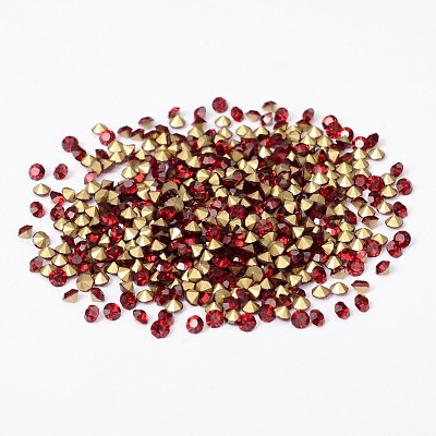 Back Plated Grade A Diamond Glass Pointed Rhinestone RGLA-SS6-M-1