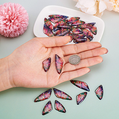 Transparent Resin Wing Pendants Set RESI-TAC0021-01C-1