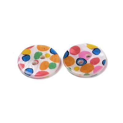 2-Hole Freshwater Shell Buttons SHEL-A004-01F-1