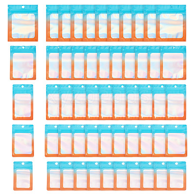 50Pcs 5 Styles Plastic Resealable Bag OPP-TA0001-20-1