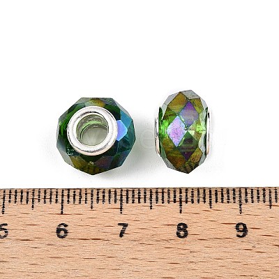 Transparent Glass European Beads GPDL-N004-D14mm-A11-1