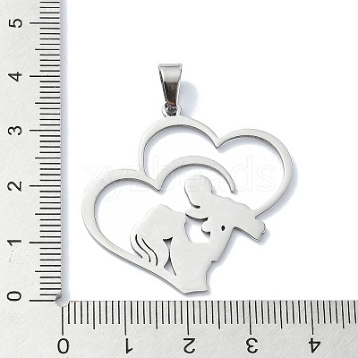Non-Tarnish 304 Stainless Steel Pendants LS-STAS-C097-12P-1