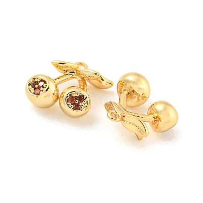 Brass Micro Pave Cubic Zirconia Pendants LS-KK-K369-01G-01-1