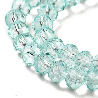 Transparent Baking Paint Glass Beads Strands DGLA-A034-T6mm-D01-1
