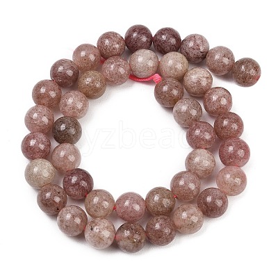 Natural Strawberry Quartz Beads Strands G-H350-A01-10mm-1