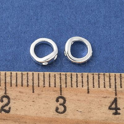 Brass Ring Charm Connectors KK-U056-55S-1