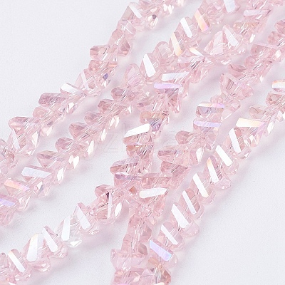 Electroplate Glass Beads Strands EGLA-J145-6mm-AB02-1