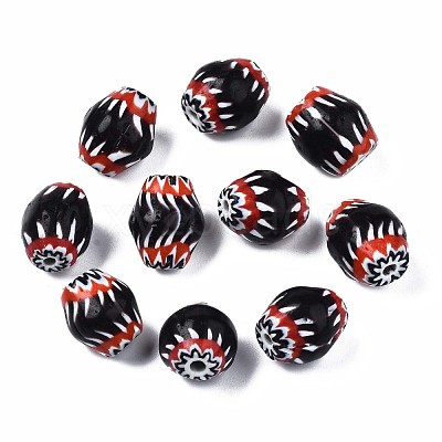 Handmade Millefiori Lampwork Beads LAMP-S197-015-1