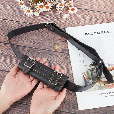 PU Leather with Alloy Waist Fencing Sheath AJEW-WH0419-05A-1