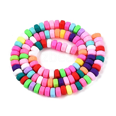 Handmade Polymer Clay Beads Strand CLAY-T021-01-1