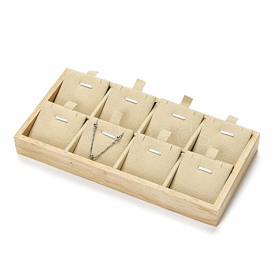 Wood Covered with Microfiber Pendant Display Stands NDIS-F003-02A-1