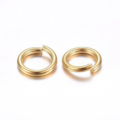 304 Stainless Steel Open Jump Rings STAS-O098-02G-18-1