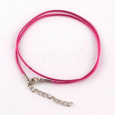 Waxed Cotton Cord Necklace Making MAK-S032-1.5mm-138-1