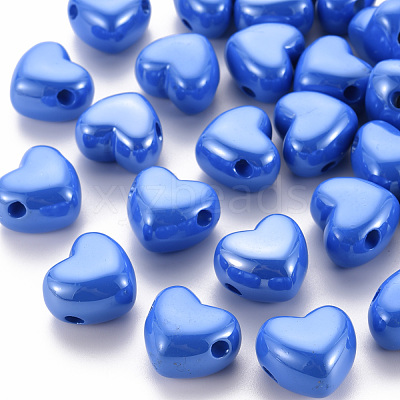 Opaque Acrylic European Beads MACR-S372-03B-86-1