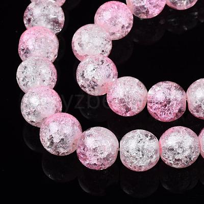 Baking Paint Crackle Glass Bead Strands CCG-S001-8mm-02-1