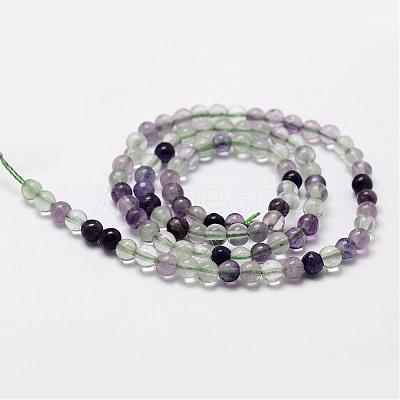 Natural Fluorite Bead Strands G-D840-56-4mm-AB-1