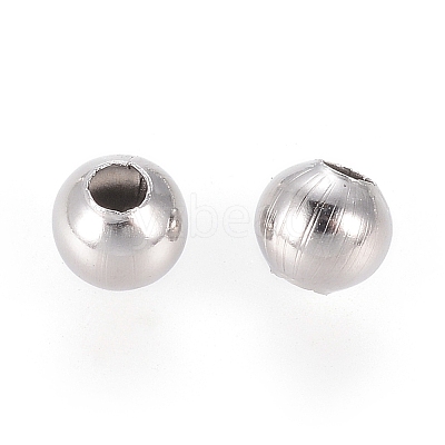 Non-Tarnish 304 Stainless Steel Round Seamed Beads A-STAS-R032-2mm-1