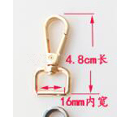 Alloy Swivel Clasps Lanyard Snap Hooks for Purse Bag Strap Hardware AL-CBACC64-01AB-A-1