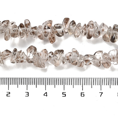 Spray Painted Transparent Glass Beads Strands GLAA-P060-01B-05-1