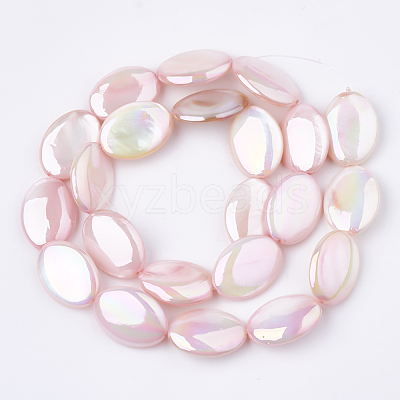 AB Color Freshwater Shell Beads Strands SHEL-S274-39E-1