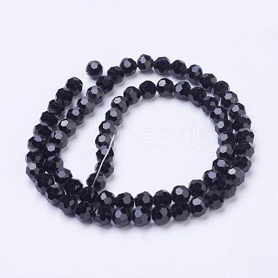 Glass Beads Strands EGLA-J042-8mm-08-1