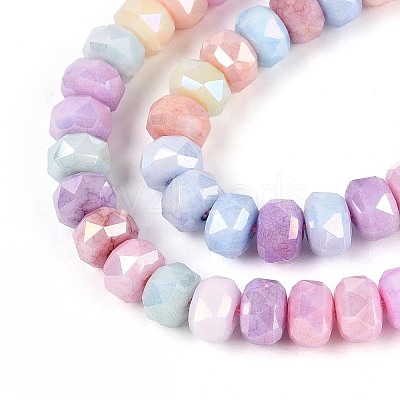 Anti-Tarnish Electroplate Glass Beads Strands GLAA-T025-6mm-11H-1