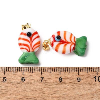Handmade Lampwork Pendants LAMP-A007-01G-02-03-1