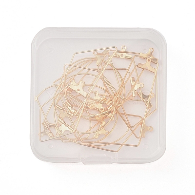 304 Stainless Steel Wire Pendants STAS-X0017-15G-1